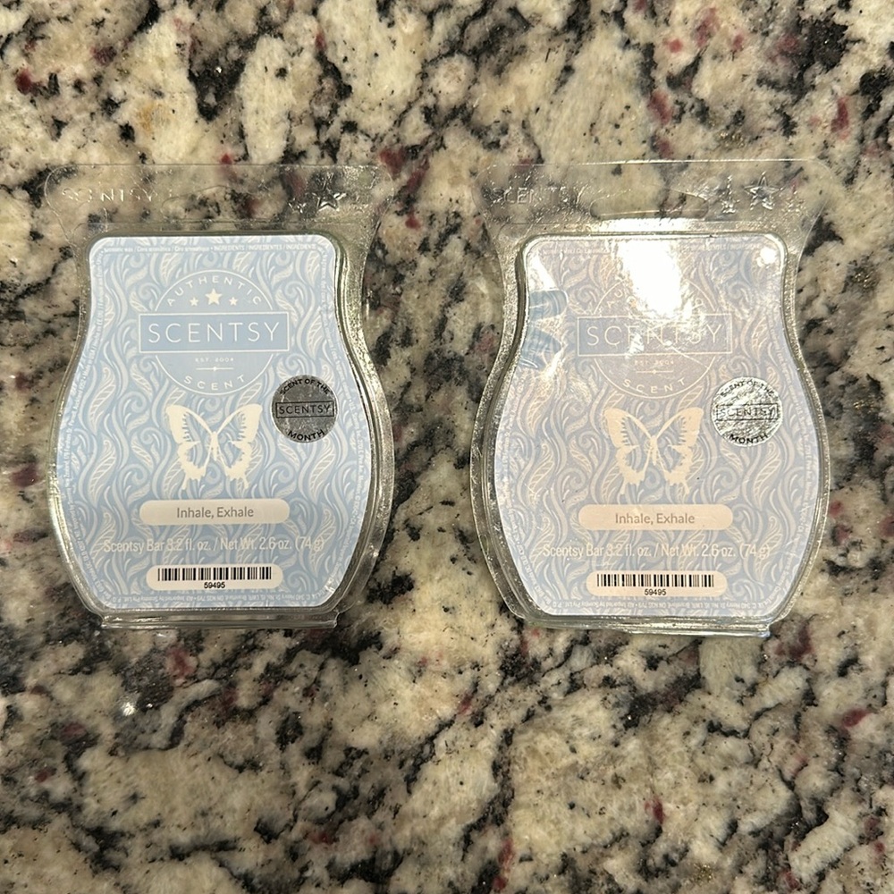NIB 2 scentsy wax bar Inhale Exhale